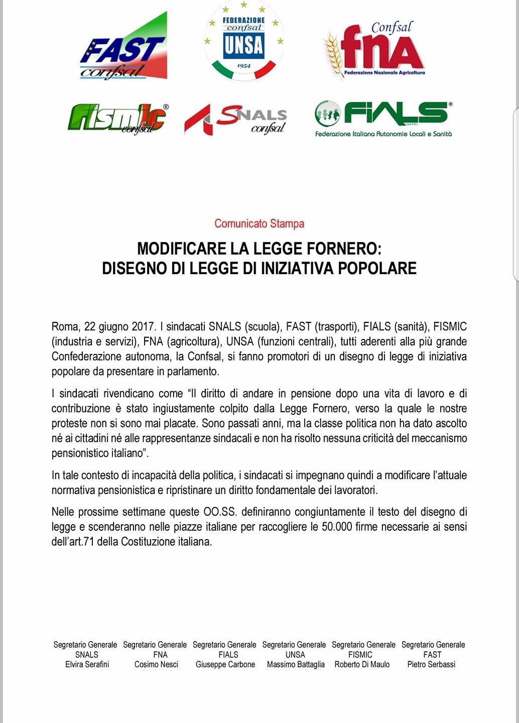 confsal fornero