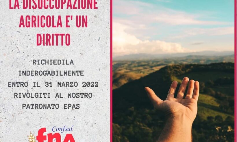 Disoccupazione Agricola