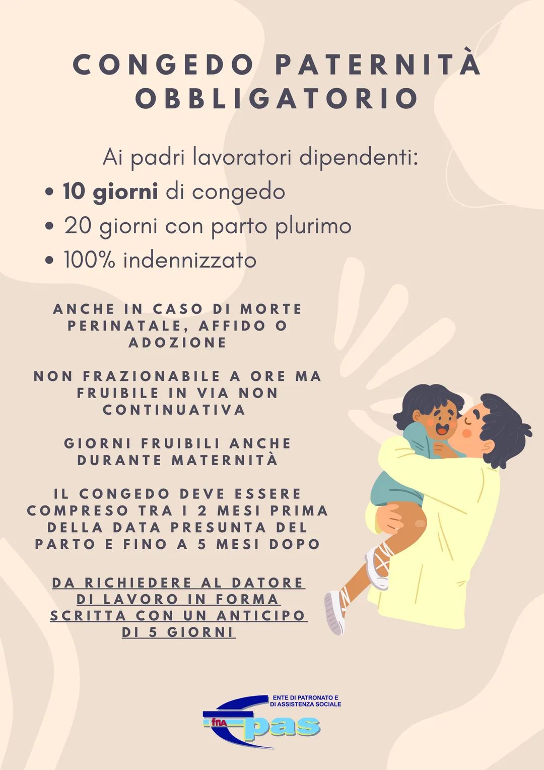 Congedo Paternità novità dal 13 agosto 2022 FNA Provinciale Mantova