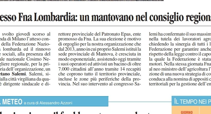 La Voce di Mantova, 14 novembre 2022 La Voce di Mantova, 14 novembre 2022