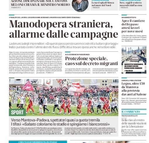 Mantova, carenza manodopera settore agricolo Mantova, carenza manodopera settore agricolo