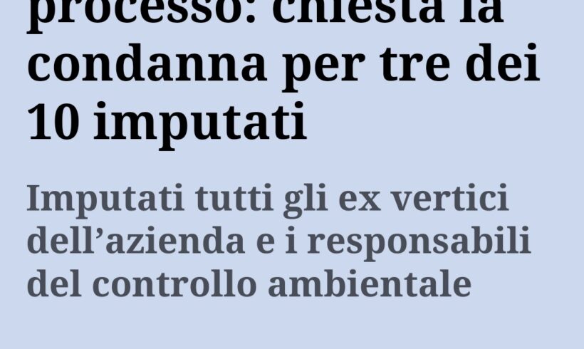Processo ex Bustaffa, battute finali Processo ex Bustaffa, battute finali