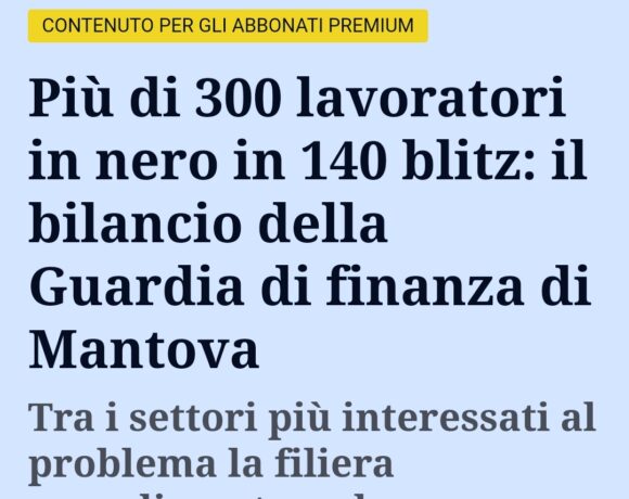 GDF Mantova, dati lavoro nero GDF Mantova, dati lavoro nero
